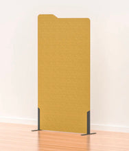Load image into Gallery viewer, Boyd acoustic freestanding partion - milford on feet in a mustard colour