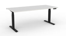 Load image into Gallery viewer, Electric Standing Desk NZ Black Frame / NZ Made Snowdrift Top