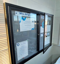 Load image into Gallery viewer, Lockable Notice Board 900 x 1200 - Hinged Door