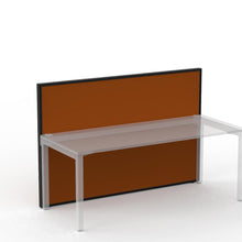 Load image into Gallery viewer, Studio 50 freestanding acoustic screen at back of a desk sitting above the desk and down to the floor