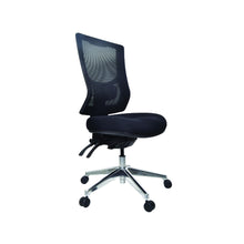 Load image into Gallery viewer, Black metro 2 ergonomic office chair with mesh back