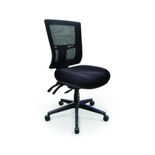 Load image into Gallery viewer, Black Metro 2 ergonomic office chair with mesh back and nylon base