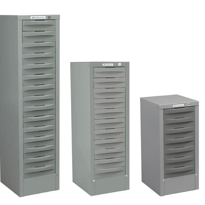 Precision muli drawers showing the 7, 11 and 15 drawer options