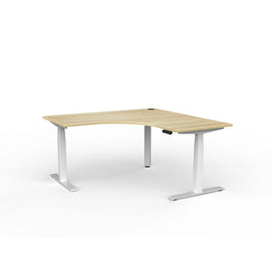 VELOCITY Electric Standing Corner Desk 1500 x 1500