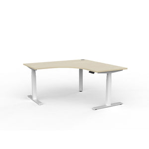 VELOCITY Electric Standing Corner Desk 1500 x 1500