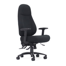 Load image into Gallery viewer, Black Vulcan Ergonomic heavy duty computer chair with arms
