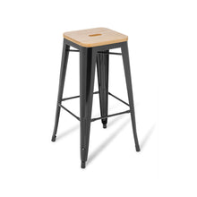 Load image into Gallery viewer, EDEN Industry Bar Stool - Timber Seat
