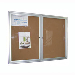 Lockable Notice Board 900 x 1200 - Fabric