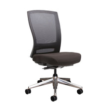 Load image into Gallery viewer, Black metro ergonomic office chair with mesh back
