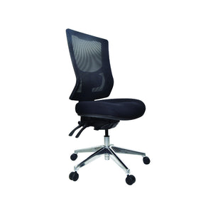 Black metro 2 ergonomic office chair with mesh back