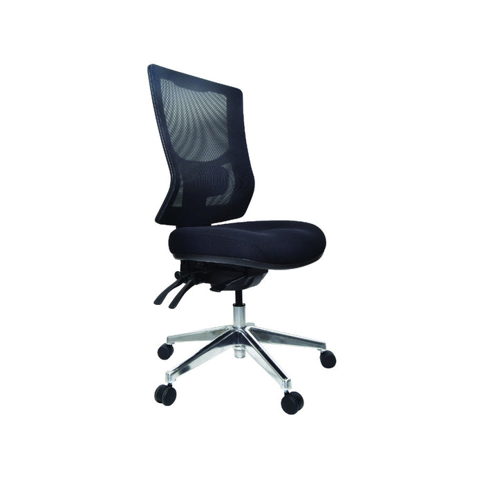 Black metro 2 ergonomic office chair with mesh back