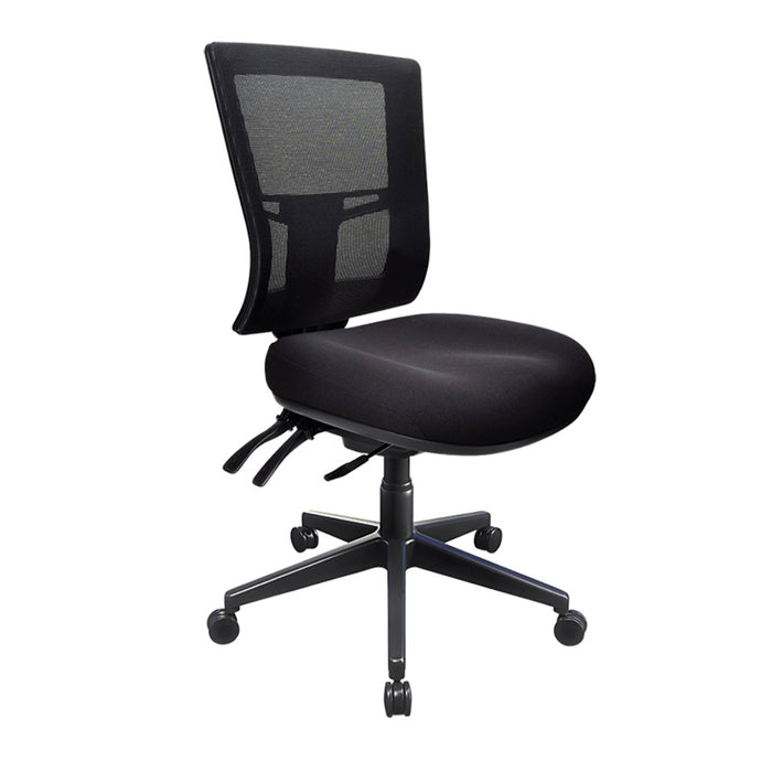Black metro 2 24/7 nylon base ergonomic office chair  with mesh base