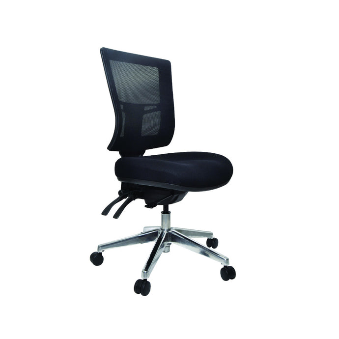 Black metro 2 ergonomic office chair with mesh back