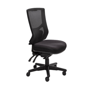 Black Metro 2 Highback 24/7 ergonomic office chair with nylon base