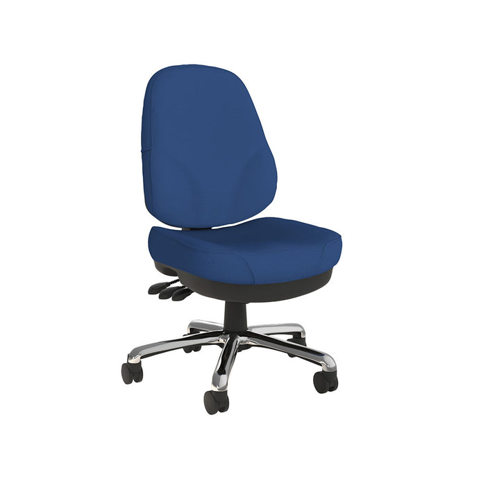 Blue heavy duty Plymouth ergonomic office chair