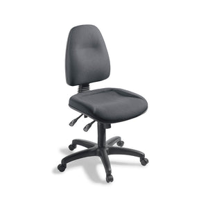 Grey Spectrum 2 ergonomic office chair with a long wide base