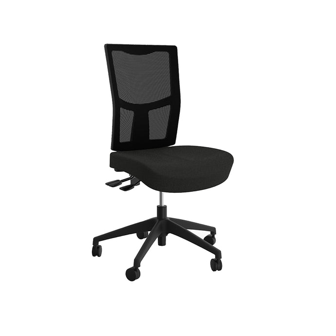 Black urban ergonomic task chair
